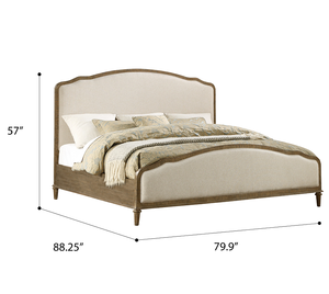 Brown King Upholstered <b>Bed</b> - Product Image 6