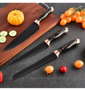 Juego de Cuchillos de Cocina de 6 Piezas al por Mayor, Cuchillos de Chef de Acero Inoxidable con Revestimiento Antiadherente, Juego de Cubiertos para Cocinar, Regalo para el Hogar - Product Image 5