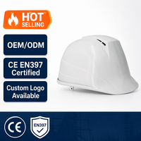 Casque de sécurité en ABS CE EN397 avec suspension à 8 points pour la protection sur les sites miniers