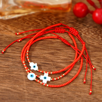 Bracelet Miyuki multicolore en acier inoxydable plaqué or 18 carats, fait main, bijoux œil maléfique pour femmes, nouveauté