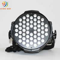 54 pièces de lumière LED PAR pleine couleur, lumière d'effet de scène portable multicolore pour mariage, fête, discothèque, éclairage professionnel pour le public