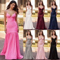 Robe de soirée Balry nouvelle collection été, respirante, sexy, à col halter, dos nu, coupe sirène/trompette, pour femme