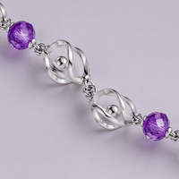 Bracelet en argent plaqué avec perles en forme de cœur pour femmes, bijoux élégants en Zircon, cadeau