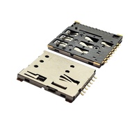 Connecteur de boîtier pour carte nano SIM MUP-C7801, connecteur push-push pour carte nano SIM pour téléphone et ordinateur, vendu en Israël, en Inde et en Thaïlande