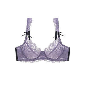 Lencería Sexy de Encaje Transparente para Mujer, Sujetador Transparente sin Relleno - Product Image 6
