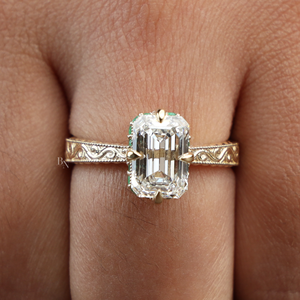 Bijoux de Mariage Haut de Gamme, Bague de Fiançailles en Diamant de Laboratoire de Luxe pour Femmes en Argent, Or 10K, Or 14K, Or 18K, 3 Carats - Product Image 4