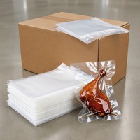 Sacs sous vide plats transparents en polypropylène coulé RCPP avec extérieur en nylon BOPA pour repas prêts à consommer et aliments surgelés - Vente en gros