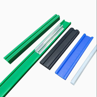Rail de guidage en plastique polyéthylène Matériau en nylon Bande d'usure pour convoyeur Rainure de guidage de chaîne Guide de chaîne en nylon imprégné d'huile verte