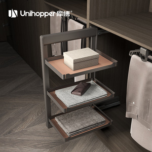 Clothing Organizer 3 Tier <b>Storage</b> Rack With <b>Drawer</b> Bedroom Bathroom Use Durable Standing Type Rectangle Shape - Product Image 4