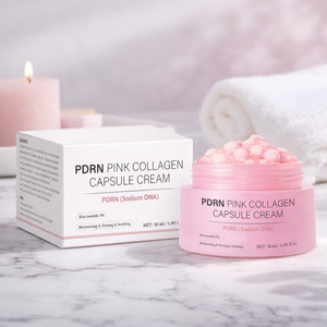 Crème en Capsules Infusée au Collagène PDRN 50ml – Crème Visage Nourrissante et Éclaircissante pour la Réparation de la Peau, Adaptée à Tous les Types de Peau - Product Image 1