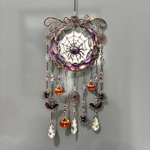 Halloween Black <b>Cat</b> and Ghost Tassel Wind Chime Home Hanging Decoration - Product Image 2