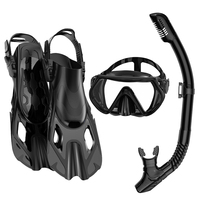 Ensemble de plongée professionnel de haute qualité en silicone PVC réglable, masque de plongée étanche et palmes pour la natation et la plongée