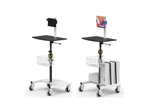 Customizable Adjustable Metal Tablet Cart for Hospital Workshop & School Use - Product Image 6