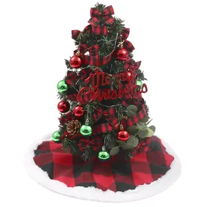 Мини-Настольный Рождественский елочный орнамент для праздничного сезона