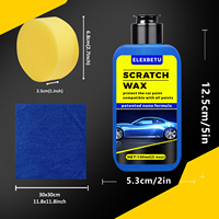 ELEXBETU Cera para Eliminar Arañazos y Marcas de Remolino en Pintura de Coche, Fórmula Nano Pulidora Restauradora Segura para Capa Transparente 100ml