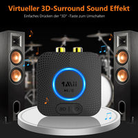 Receptor de Audio Bluetooth 5.1 1Mii B06HD, Salida AUX de 3.5 mm y RCA, Adaptador Bluetooth, Receptor Estéreo para Altavoces, Amplificador, Auriculares