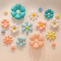 Balon Bunga Daisy CYmylar untuk Satu atau Dua Dekorasi Pesta Keren, Dekorasi Pesta Ulang Tahun Bertema Daisy untuk Anak Perempuan, Dekorasi Baby Shower