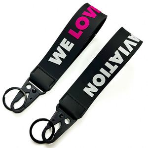 Promotion Products Custom Design Silicone Carabiner <b>Bracelet</b> Lanyard Soft Pvc Rubber Keychain for Souvenir Gifts Jet Tag - Product Image 3