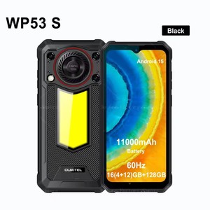 สำหรับ WP53 S โทรศัพท์มือถือสุดทนทาน Octa Core IP68 ลำโพงเสียงดัง 128dB แบตเตอรี่ 11000mAh ชาร์จเร็ว 18W หน่วยความจำ 16(4+12)GB ความจุ 128GB แรงทรงพลัง - Product Image 1