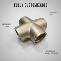 Collier de serrage en alliage d'aluminium usiné CNC OEM pour dispositif médical, moulé sous pression, anodisé, personnalisé