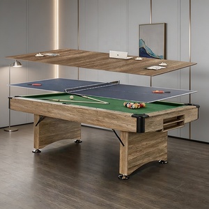 Mesa de Billar Plegable 3 en 1 de <span class=keywords><strong>7</strong></span> pies/8 pies - Mesa de Juego Multiusos Portátil con Tablero de Comedor y <span class=keywords><strong>Ping</strong></span> <span class=keywords><strong>Pong</strong></span> - Sin Ensamblaje, Lista para Enviar - Product Image 2