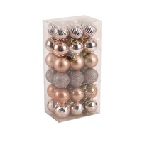Boules de Noël imprimées en sérigraphie et colorées avec option bleu foncé pour décorations festives, idéales pour les fêtes personnalisables