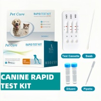 Kit de test vétérinaire pour le diagnostic du parvovirus canin CPV CCV Gia Giardia chez le chien