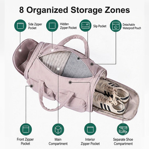 Marques <span class=keywords><strong>AJI</strong></span> 32L conception pliable de grande capacité stockage de chaussures individuel sacs de voyage pliables légers - Product Image 5