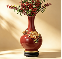 Vase en céramique et porcelaine rond, moderne, de luxe, décoratif pour la maison, style nordique, élégant et unique, pour fleurs, vente en gros, fabricant