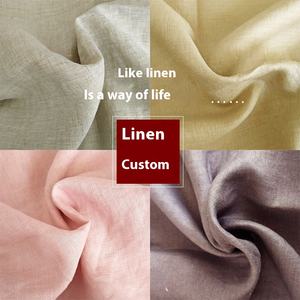 100% オーガニック ピュア リネン生地 幅51/52インチ 環境配慮型 無地染め 織物技術 ホームテキスタイル 男の子・女の子用 枕カバー - Product Image 3