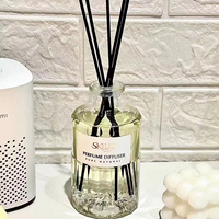 Vente en gros de bouteille de parfum de maison de luxe nouveau design 100ml 250ml 500ml bouteille de diffuseur à roseaux bouteilles de diffuseur en verre vides