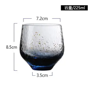 Japon tarzı şarap bardağı severler viski bardağı çekiç Chivas yivli takılar yıldızlı gökyüzü gölge sanat viski Tumbler