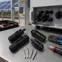 Connecteur solaire photovoltaïque DC 55A 1500V certifié TUV, étanche IP68 pour panneau solaire, approuvé TUV CE, haute conductivité, branchement facile