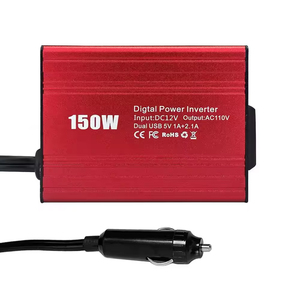 Compacte 150W Auto Inverter-Converteert 12V Dc Naar 110V/220V Ac Met Universele Compatibiliteit - Product Image 4