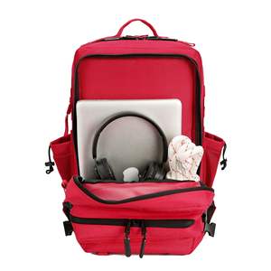 Sac à dos isotherme transfrontalier 45L en tissu Oxford pour randonnée en extérieur, coloris rouge, rose, noir, avec doublure PEVA - Product Image 3