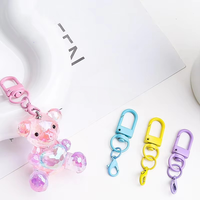 Mousquetons pivotants en métal couleur bonbon en gros pour breloques de sac, cordons, accessoires de bricolage et breloques de sac à main