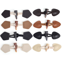 Bouton de fermeture en cuir PU à coudre pour manteau, design unique