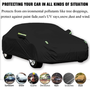 Housse de <span class=keywords><strong>protection</strong></span> extérieure pour <span class=keywords><strong>voiture</strong></span>, bâche <span class=keywords><strong>Anti</strong></span>-neige, contre les <span class=keywords><strong>UV</strong></span>, <span class=keywords><strong>Anti</strong></span>-poussière, universelle, à stylisme - Product Image 4