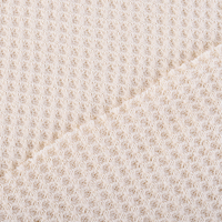 Tissu gaufré en coton biologique 100 % certifié OEKO-Tex pour vêtements de filles et textiles de maison, couleurs personnalisées, faible MOQ