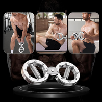 Anneau de musculation en acier, entraînement de la force, réglable, 12 lb, Power Twister, appareil d'exercice musculaire portable pour la maison, dispositif de musculation des bras, lutte