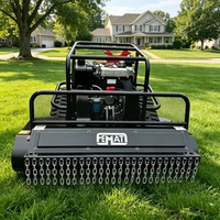 Cortadora de Maleza Todoterreno con Orugas y Control Remoto para Agricultura y Silvicultura, Robot Autopropulsado para Desmalezar en Pendientes