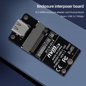 Carcasa Adaptadora para Disco Duro NVME M.2 Tipo-C, Tarjeta Adaptadora JMS583 USB3.2 10Gbps, Placa Intermedia para Disco Duro, Compatible con Carcasa para Disco Duro 2230 - Product Image 5