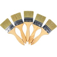 Pinceaux de peinture populaires en gros, multi-tailles, avec manche en bois