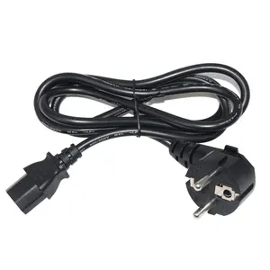 3 Prong 2 Pin Euro Ac Cords Laptop Adapter Power Cord C13 Connector Power Cable Eu Plug For Game Player Camera Printer