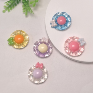 In resina colorato fiore Flatback Cabochon Scrapbook fai <span class=keywords><strong>da</strong></span> te gioielli <span class=keywords><strong>da</strong></span> sposa ornamento <span class=keywords><strong>Applique</strong></span> accessori artigianali - Product Image 3