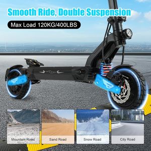 Potente Scooter Eléctrico Plegable de 5000W con Doble Motor para Adultos, Alcance de 45 Millas, Batería de Alta Capacidad de 52V/25.6AH, Doble Freno de Disco - Product Image 3