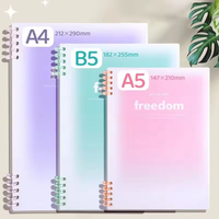 Carnet d'exercices scolaire personnalisé à feuilles mobiles A4 A5 B5 en gros