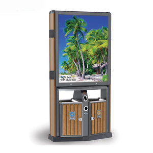 Contenedor de <span class=keywords><strong>Basura</strong></span> Publicitario con Energía Solar para Exteriores, con Pantalla LED, Contenedor Inteligente para la Gestión de Residuos en Calles, Parques y Centros Comerciales - Product Image 3