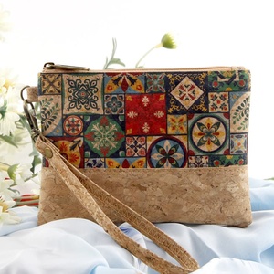 Portefeuille en liège, best-seller transfrontalier, importé du Portugal, en bois naturel, avec impression numérique HD, sac de rangement - Product Image 4