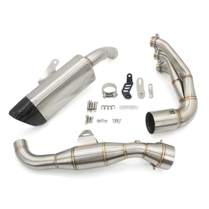 2024-2025 Laser carbone de tuyau de liaison avant de glissement d'échappement en alliage de titane pour Yamaha <span class=keywords><strong>MT09</strong></span> MT-09 traceur XSR 900 XSR900 GT nouvel état - Product Image 1